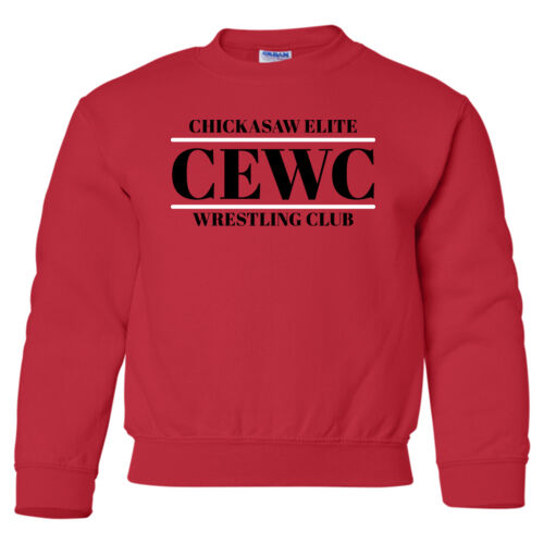 Heavy Blend Youth Crewneck Sweatshirt w/ Back Name Option Thumbnail