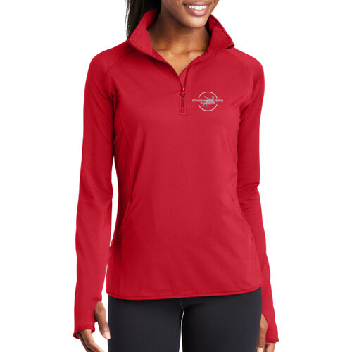 Ladies Sport Wick ® Stretch 1/2 Zip Pullover w/ Back Name Option Thumbnail