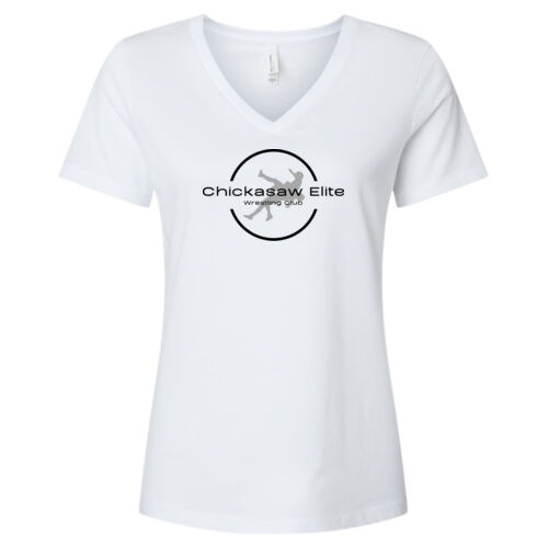 Women's Relaxed Heather CVC V-Neck Tee w/ Back Name Option Thumbnail